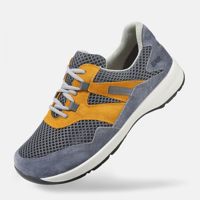 BÄR Herren Schuhe Easyrun - Grau / Gelb