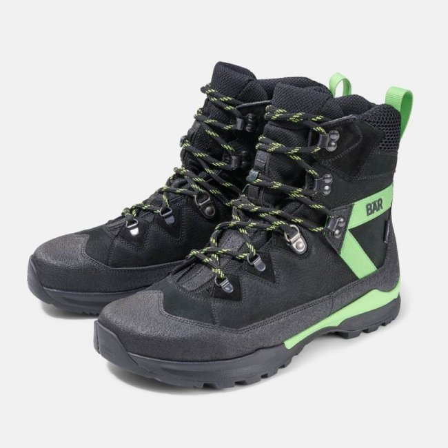 BÄR Herren Schuhe Bergkomfort WP - Schwarz / Grün BÄR Herren Schuhe Bergkomfort WP - Schwarz / Grün
