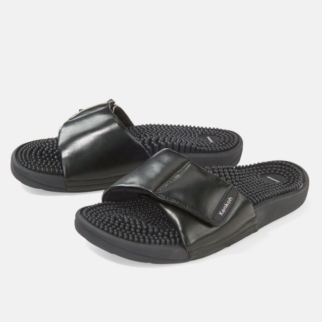 BÄR Herren Schuhe Kenkoh Massage-Sandalen - Schwarz BÄR Herren Schuhe Kenkoh Massage-Sandalen - Schwarz