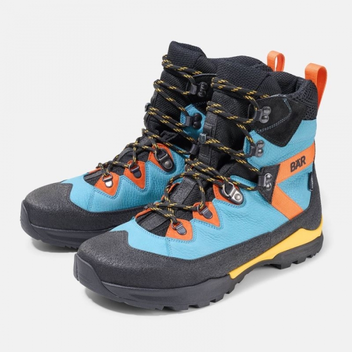 BÄR Herren Schuhe Bergkomfort WP - Petrol / Orange