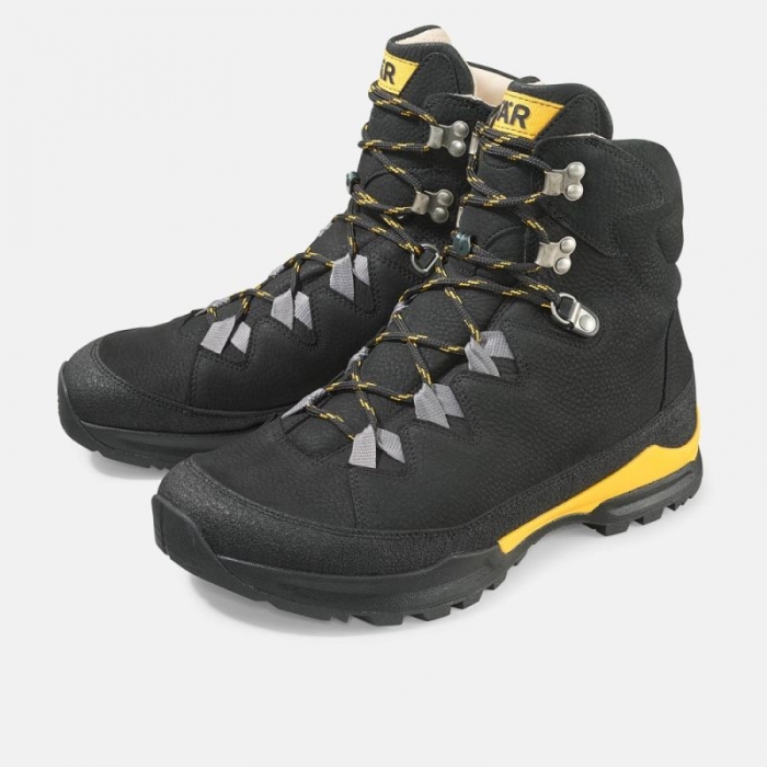 BÄR Herren Schuhe Bergkomfort Wanderstiefel 2.0 - Schwarz / Orange