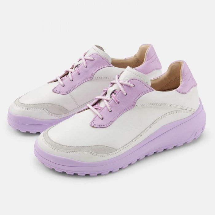 BÄR Damen Schuhe Quinn - Weiß / Lavendel