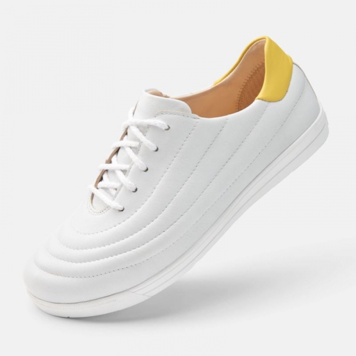 BÄR Damen Schuhe Harper - Weiß / Zitrone