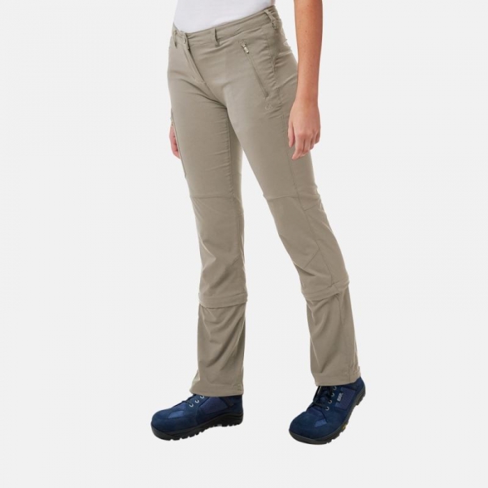 BÄR Schuhe Zip-Trekkinghose Damen - Beige