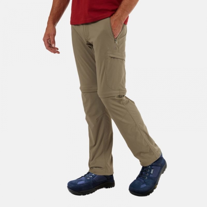 BÄR Schuhe Zip-Trekkinghose Herren - Oliv