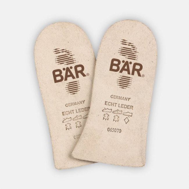 BÄR Schuhe Fersen-Halbeinlegesohle 4 mm Schlank DA - Natur BÄR Schuhe Fersen-Halbeinlegesohle 4 mm Schlank DA - Natur