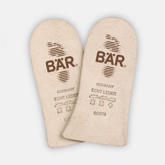 BÄR Schuhe Fersen-Halbeinlegesohle 4 mm Schlank DA - Natur BÄR Schuhe Fersen-Halbeinlegesohle 4 mm Schlank DA - Natur