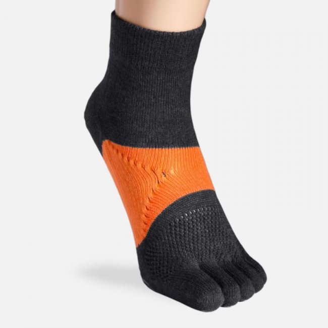 BÄR Schuhe Zehensocken Marathon - Anthrazit / Orange BÄR Schuhe Zehensocken Marathon - Anthrazit / Orange