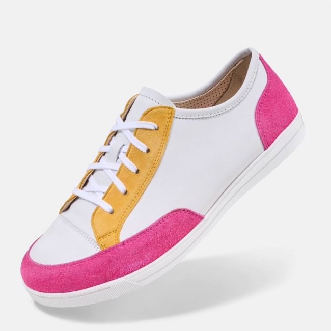 BÄR Damen Schuhe Emma 2.0 - Weiß / Pink / Gelb BÄR Damen Schuhe Emma 2.0 - Weiß / Pink / Gelb