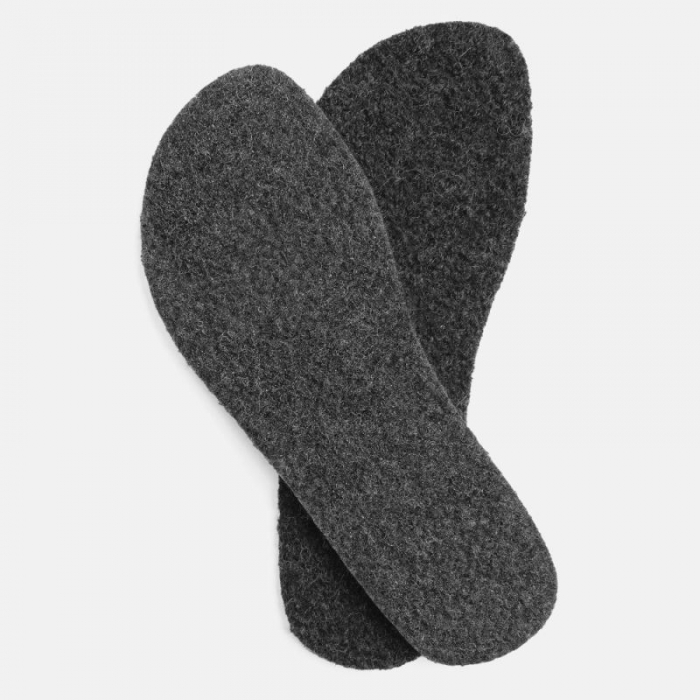 BÄR Schuhe Walkfilz Fußbett 5mm Standard HE - Grau