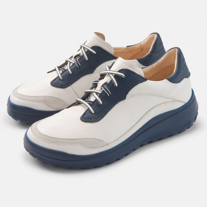 BÄR Damen Schuhe Quinn - Weiß / Blau