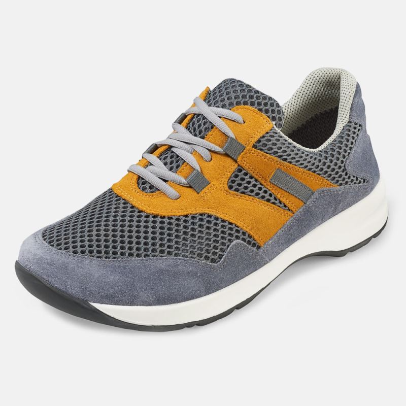 BÄR Herren Schuhe Easyrun - Grau / Gelb