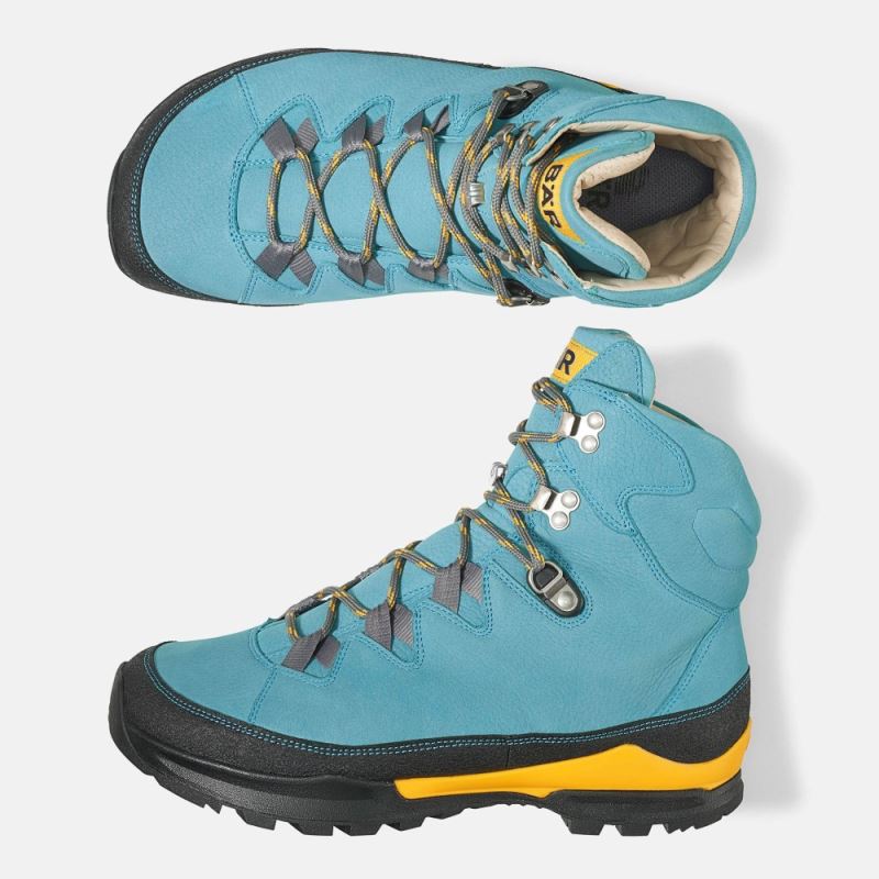 BÄR Damen Schuhe Bergkomfort Wanderstiefel 2.0 - Türkis / Orange