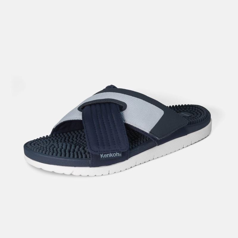 BÄR Herren Schuhe Kosa Kenkoh Massage-Sandale - Blau
