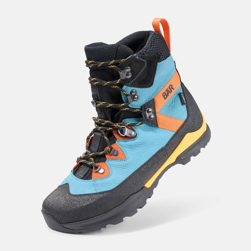 BÄR Herren Schuhe Bergkomfort WP - Petrol / Orange