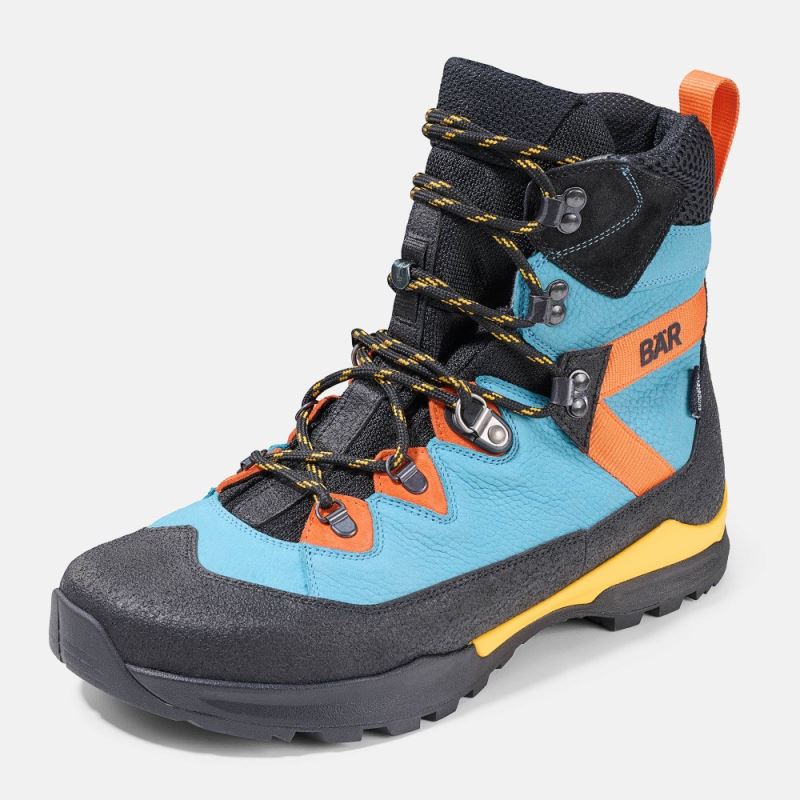 BÄR Herren Schuhe Bergkomfort WP - Petrol / Orange