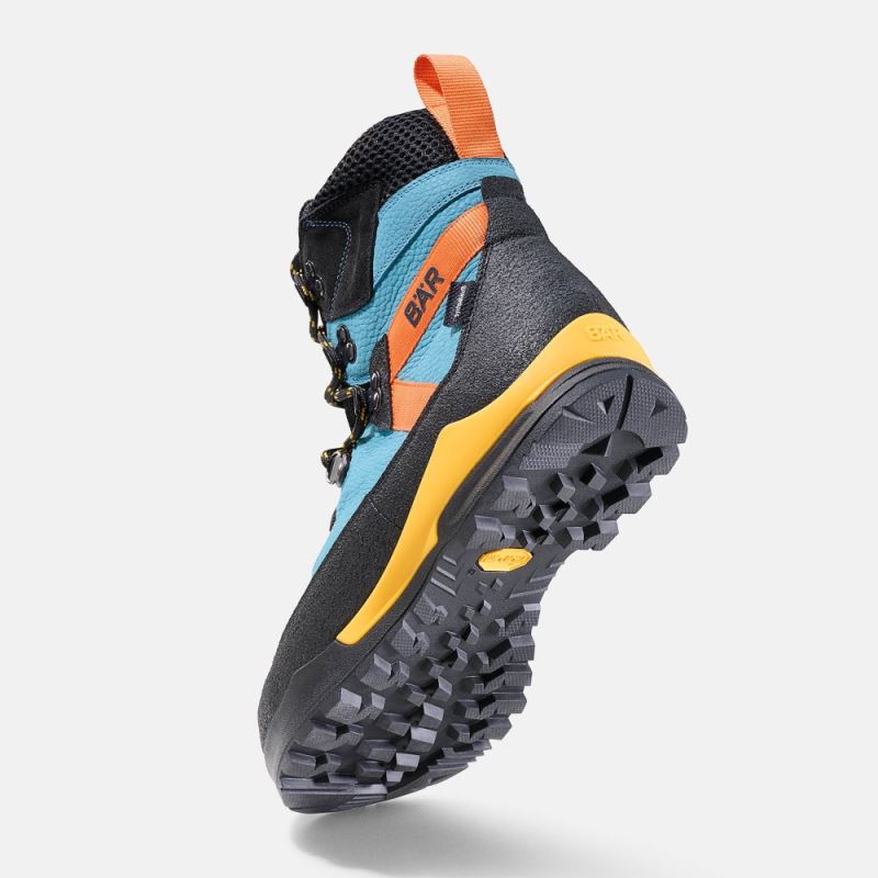 BÄR Herren Schuhe Bergkomfort WP - Petrol / Orange