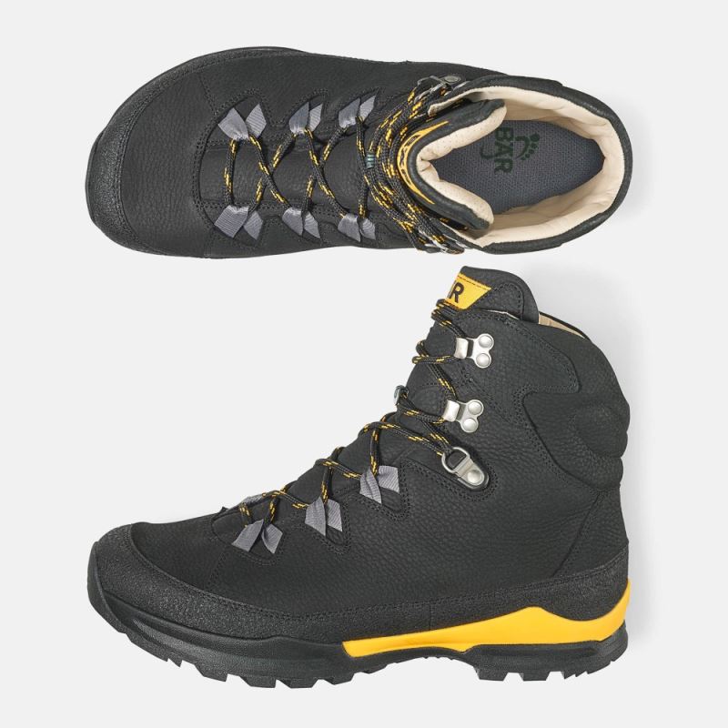 BÄR Herren Schuhe Bergkomfort Wanderstiefel 2.0 - Schwarz / Orange