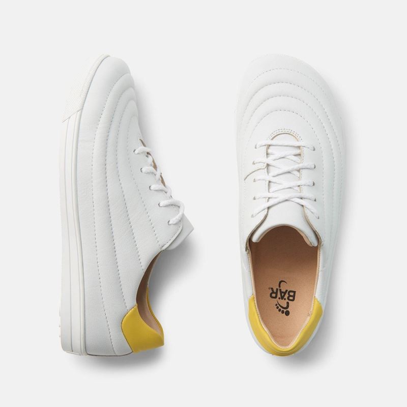 BÄR Damen Schuhe Harper - Weiß / Zitrone