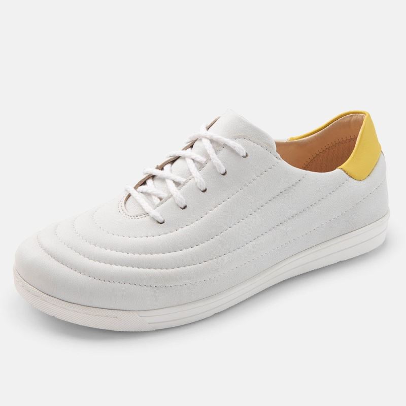 BÄR Damen Schuhe Harper - Weiß / Zitrone