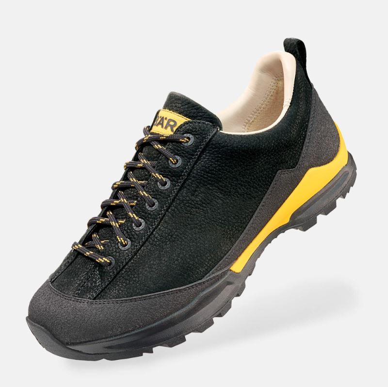 BÄR Herren Schuhe Bergkomfort Wanderschuh - Schwarz / Orange