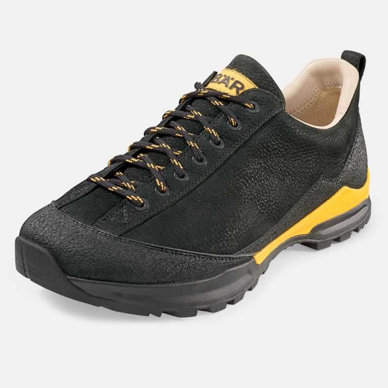 BÄR Herren Schuhe Bergkomfort Wanderschuh - Schwarz / Orange