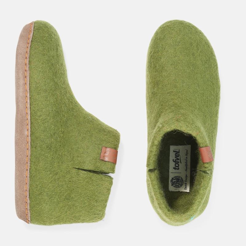 BÄR Herren Schuhe Tofvel - Avocado