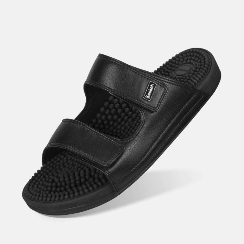 BÄR Herren Schuhe Serenity Kenkoh Massage-Sandale - Schwarz
