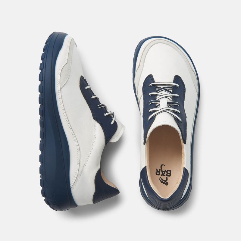 BÄR Damen Schuhe Quinn - Weiß / Blau