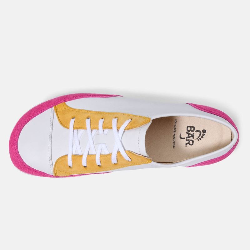 BÄR Damen Schuhe Emma 2.0 - Weiß / Pink / Gelb