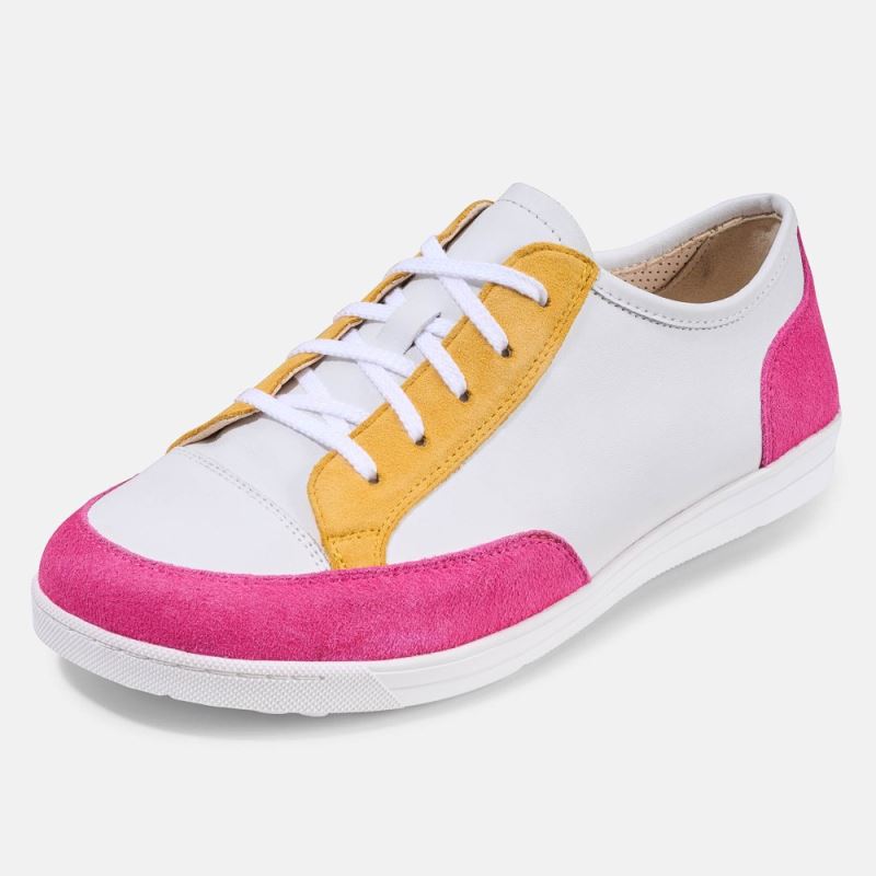 BÄR Damen Schuhe Emma 2.0 - Weiß / Pink / Gelb
